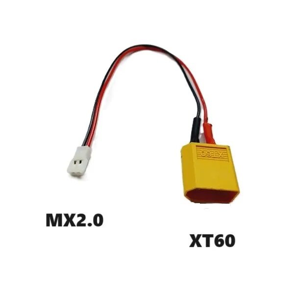Переходник XT60 на MCPX MOLEX JST PH 2.0 2P SM-2p (папа / мама) 126 разъем ХТ-60 желтый XT-60 на JST-2P штекер Syma провод