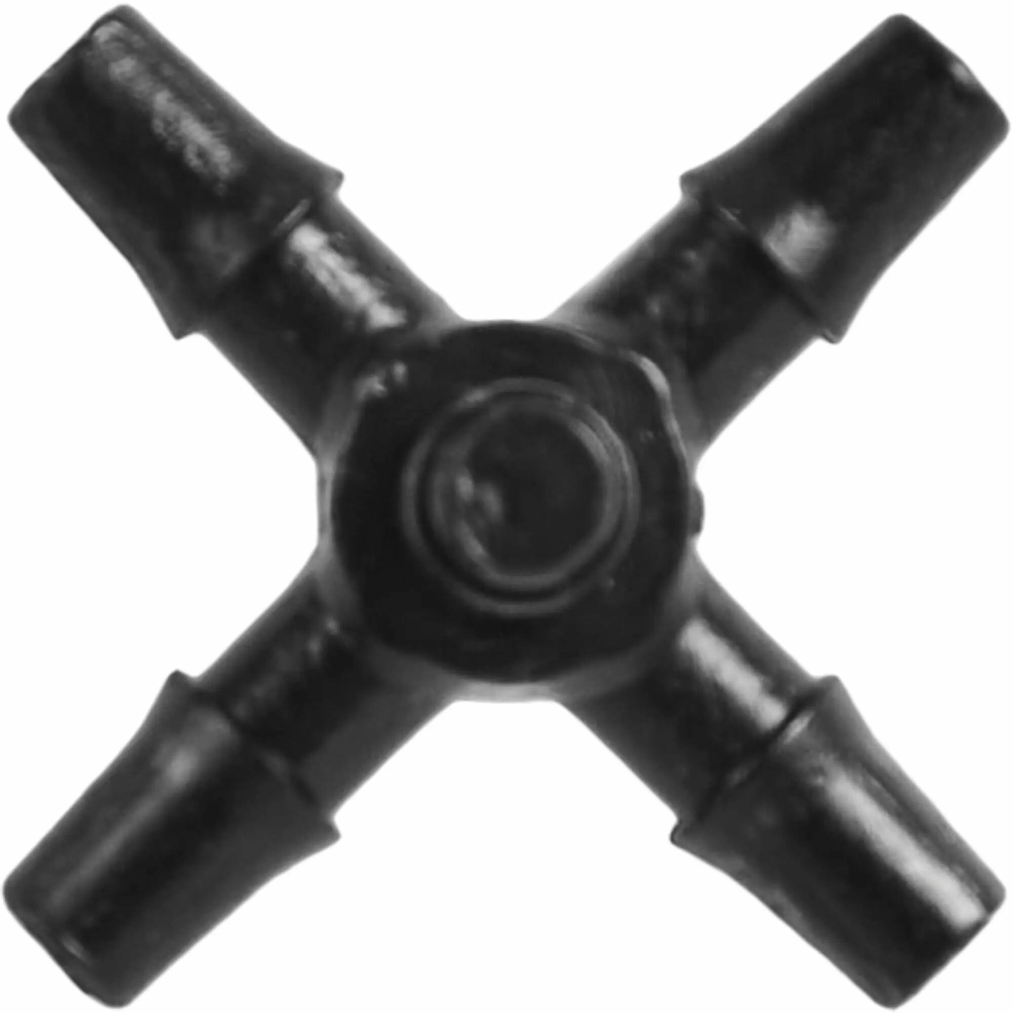 Разветвитель крестовой на 4 выхода для микротрубки Boutte 3-4 мм 10 шт - фотография № 3