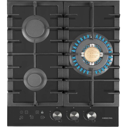 Газовая варочная панель HIBERG VM 4535 независимая черный 2761000₽
