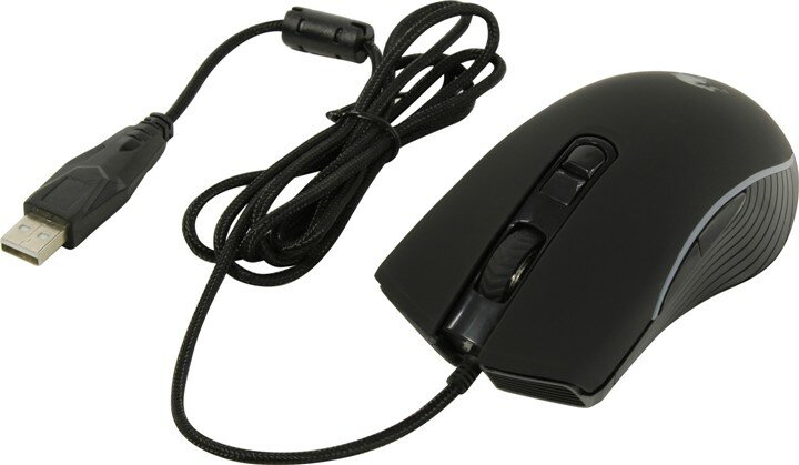 Мышь OKLICK 708G MYSTERY, игровая, оптическая, проводная, USB, черный [mg-1907] - фото №17