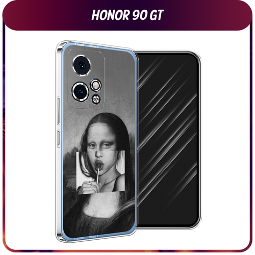 Силиконовый чехол на Honor 90 GT / Хонор 90 GT Mona Lisa sucking lollipop силиконовый чехол mona lisa sucking lollipop на honor 90 lite хонор 90 лайт