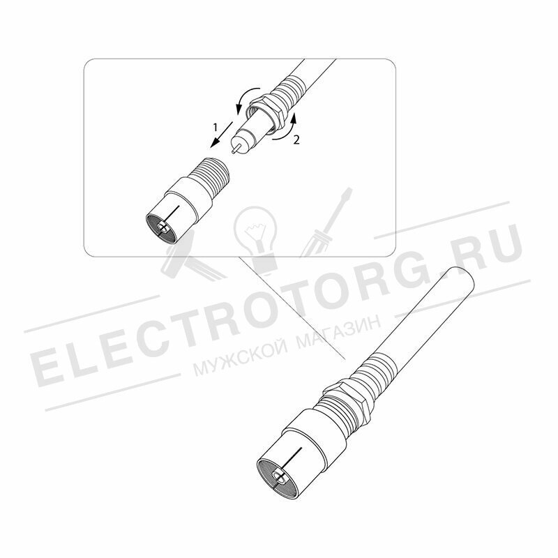 переход f-гнездо/тв-гнездо (1шт), rexant, 06-0024-a - фото №13