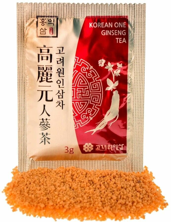 Чай с женьшенем, Korean One Ginseng Tea - 100 пакетиков - фотография № 8