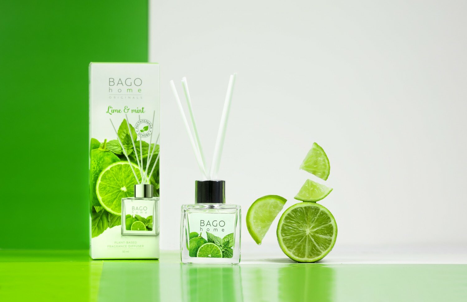 Диффузор ароматический мини BAGO home Ориджиналс Мята и лайм - фото №5