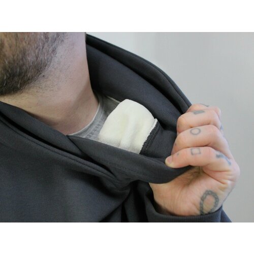 фото Худи , размер 44, серый руда