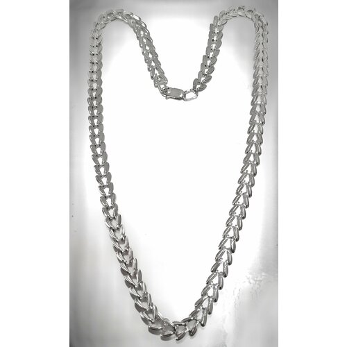 Цепь Эстерелла Колос, серебро, 925 проба, родирование, длина 45 см, средний вес 10.07 г