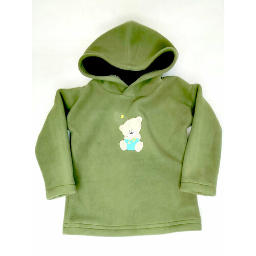 фото Худи , размер 92, зеленый, хаки lyubovfrolova