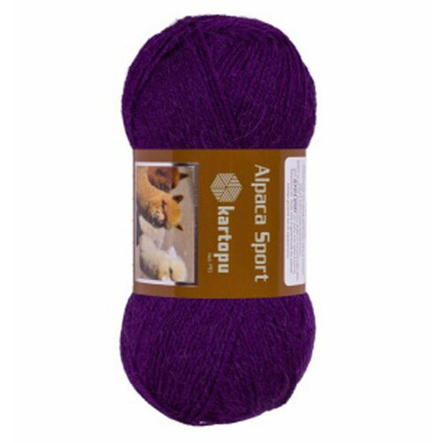 5 Мотоков Пряжа Kartopu ALPACA SPORT 60% Акрил, 20% Шерсть, 20% Шерсть альпаки 100 гр. - 260 м. цвет - 721