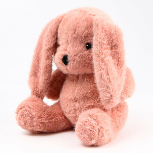 Мягкая игрушка Зайка 23 см цвет тёмно-розовый 753₽
