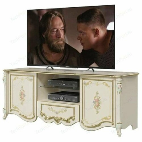 Тумба под телевизор в гостиную слоновая кость 42854₽