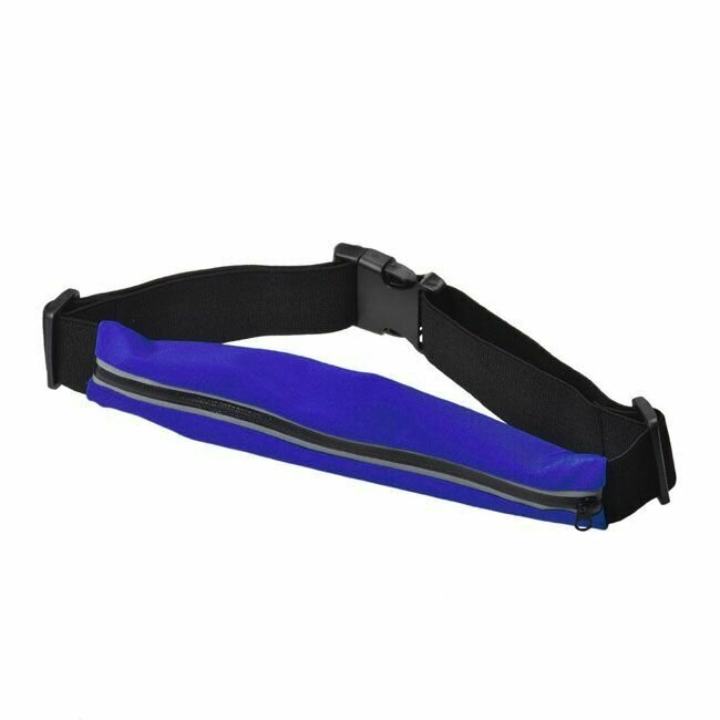 Спортивный чехол на пояс для смартфонов ключей Running Belt синий