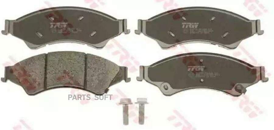 GDB2005 TRW Колодки дисковые тормозные колодки передние, комплект для Ford Ranger
