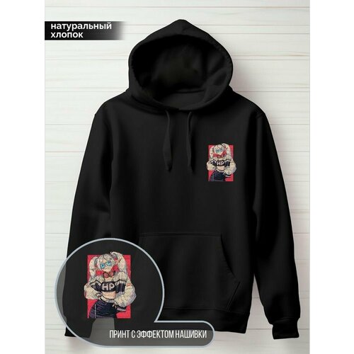 фото Худи hypnotica, размер 3xs, черный