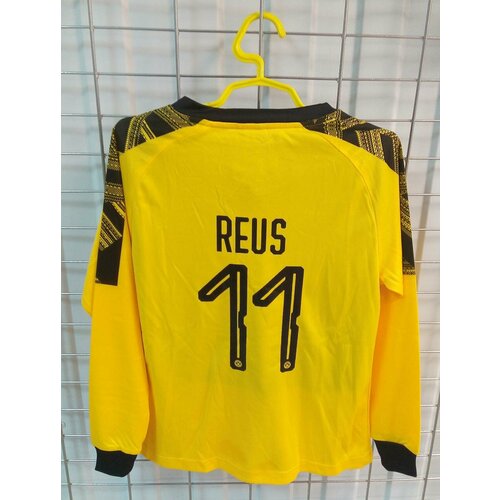 Для футбола Боруссия размер 28 ( на 13-14 лет) форма ( майка + шорты ) футбольного клуба DORTMUND BORUSSIA ( Германия ) №11 REUS , с длинными рукавами Желтая