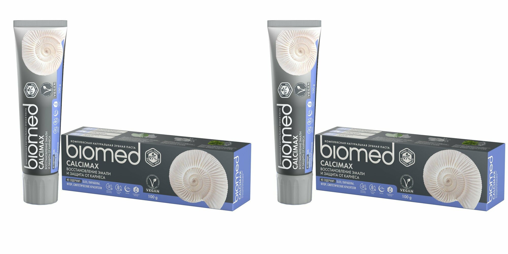 Зубная паста Biomed, Кальцимакс, 100 гр, 2 уп