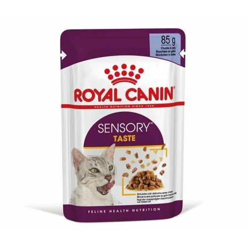Влажный корм Royal Canin Sensory Taste(вкус) стимулирующий вкусовые рецепторы, кусочки в желе,85гр*12шт