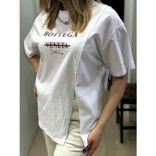 Футболка размер оверсайзс, белый