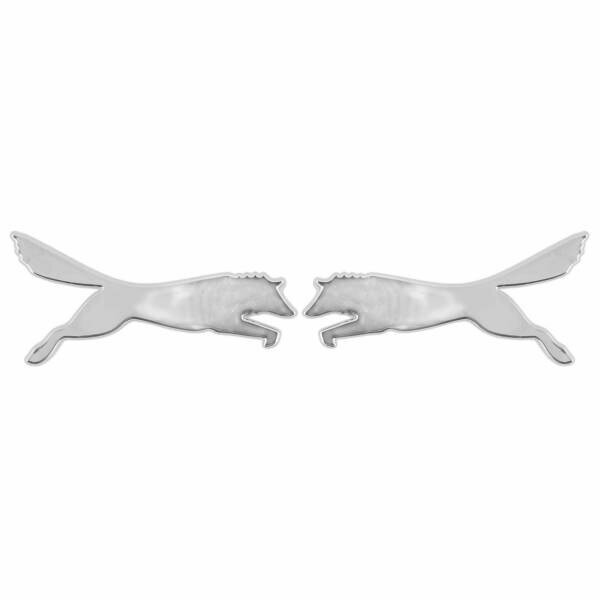 фото Эмблема хром Волк хром 60 х 28 мм (2 шт.) SKYWAY SEBL-036 | цена за 1 шт