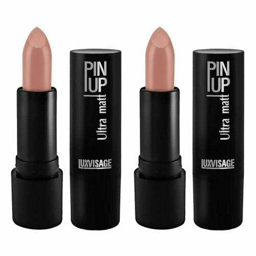 Помада для губ LUXVISAGE, PIN UP ULTRA MATT, Cara, матовая, тон 504. 2шт.