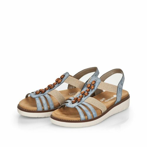 фото Босоножки remonte dorndorf, размер 37, голубой