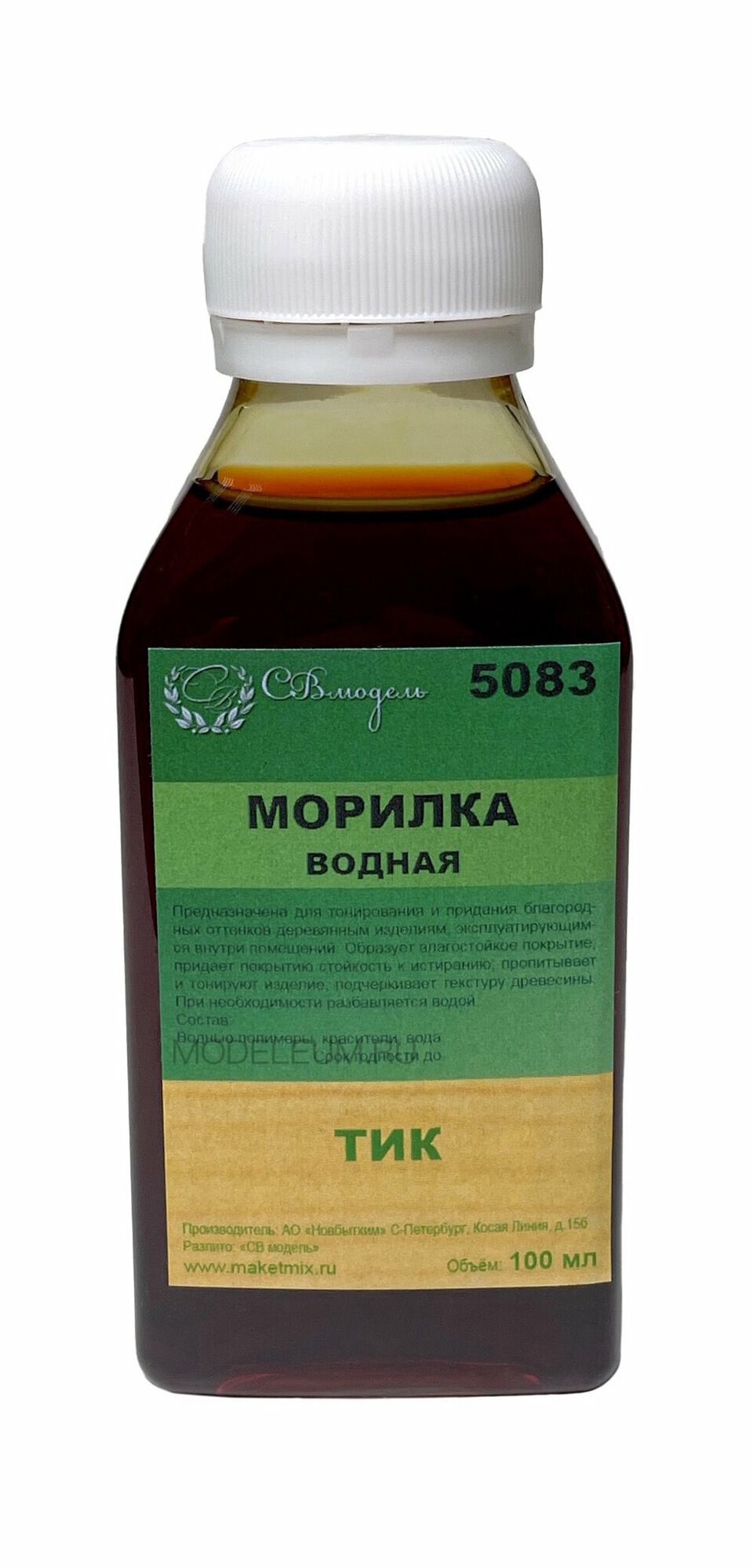 Морилка водная "Тик" 100 мл СВ5083