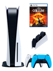 PS5 (ПС5) Игровая приставка Sony PlayStation 5 ( 3-я ревизия) + 2-й геймпад(голубой) + зарядное + Gollum