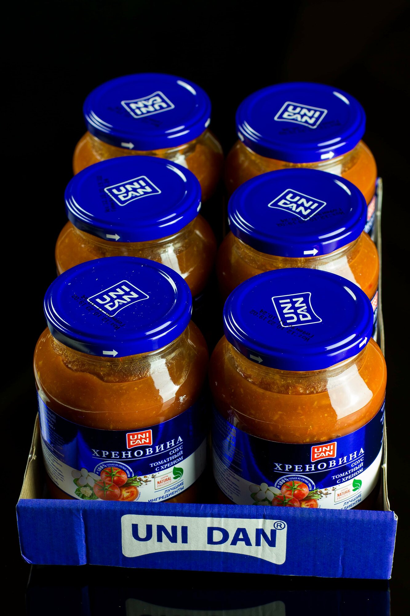 Соус UNI DAN "Хреновина", 500 мл, без искусственных добавок, умеренно острый, для мяса