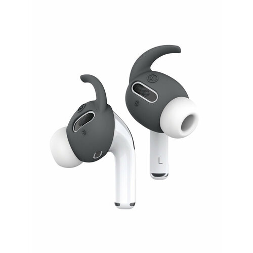 Крепление Elago для AirPods Pro Earbuds Hook Cover Grey (2 шт.) накладки elago earbuds cover для airpods pro 2 2022 белые 6 пар