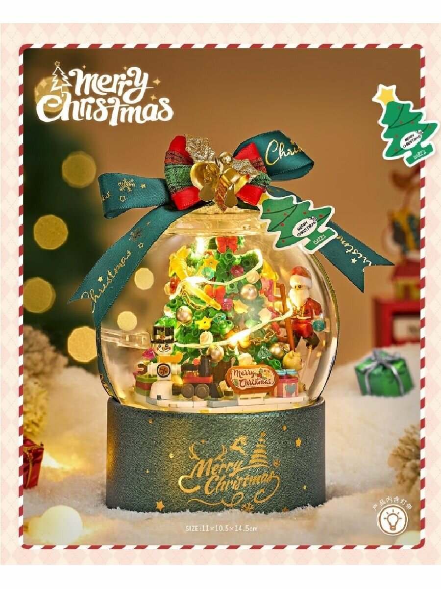 фото Конструктор LOZ 1304 Рождественская музыкальная шкатулка 348дет.