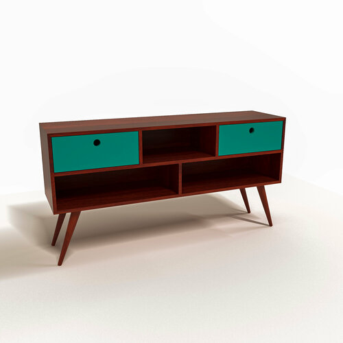 Тумба под ТВ Абаза Перуница Массив Вишни