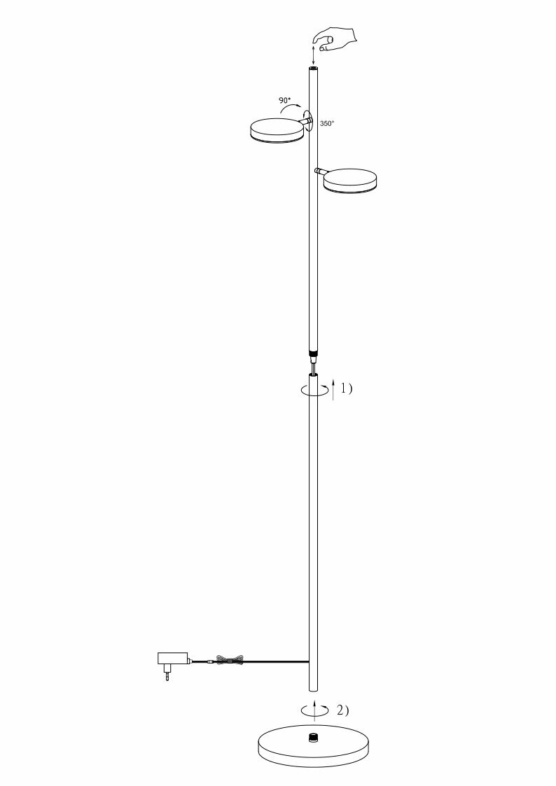 Торшер Maytoni Fad MOD070FL-L12B3K - фото №5