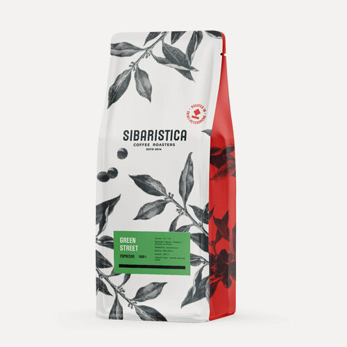 Изображение товара Кофе в зернах Sibaristica Green Street (Арабика и робуста, эспрессо-смесь), свежая обжарка , 1кг