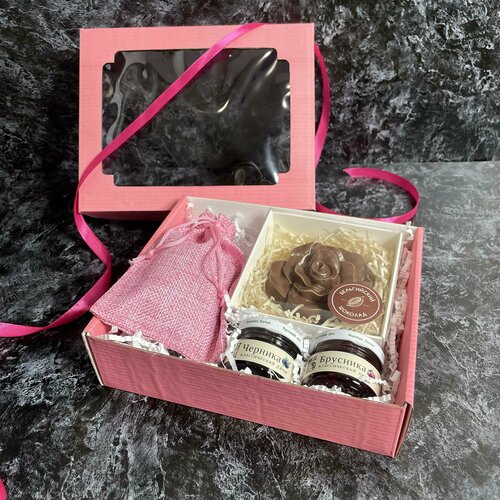 подарочный набор в коробке хорошее настроение женский Подарочный набор в коробке Шоколадный презент (женский)