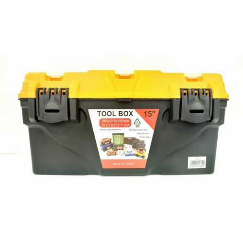 Ящик для инструментов TOOL BOX с органайзерами, 15, 385х215х195мм - арт. 6557