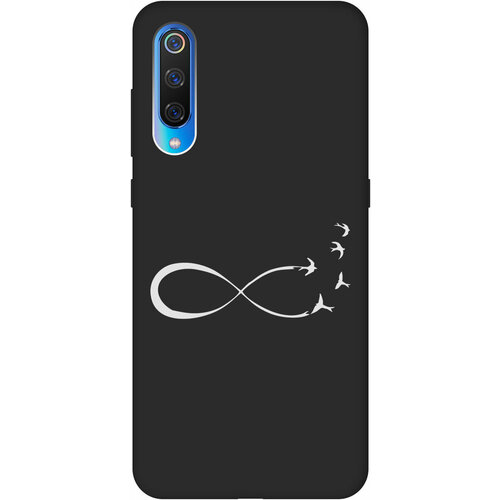 Матовый Soft Touch силиконовый чехол на Xiaomi Mi 9, Сяоми Ми 9 с 3D принтом Infinity W черный матовый soft touch силиконовый чехол на xiaomi mi 5s сяоми ми 5 эс с 3d принтом cats w черный