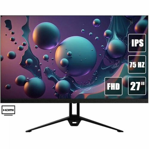 Монитор ACD W2742H, 27, IPS, 1920×1080, 75Гц, 7 мс, D-Sub, HDMI, чёрный монитор lg 27mp400 b 27 ips 1920x1080 75гц 5 мс hdmi vga чёрный