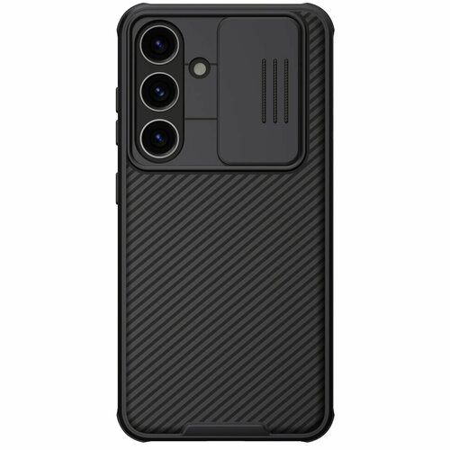 Накладка Nillkin Cam Shield Pro пластиковая для Samsung Galaxy S24 SM-S921 Black (черная) накладка nillkin cam shield pro пластиковая для samsung galaxy s24 plus s24 sm s926 black черная