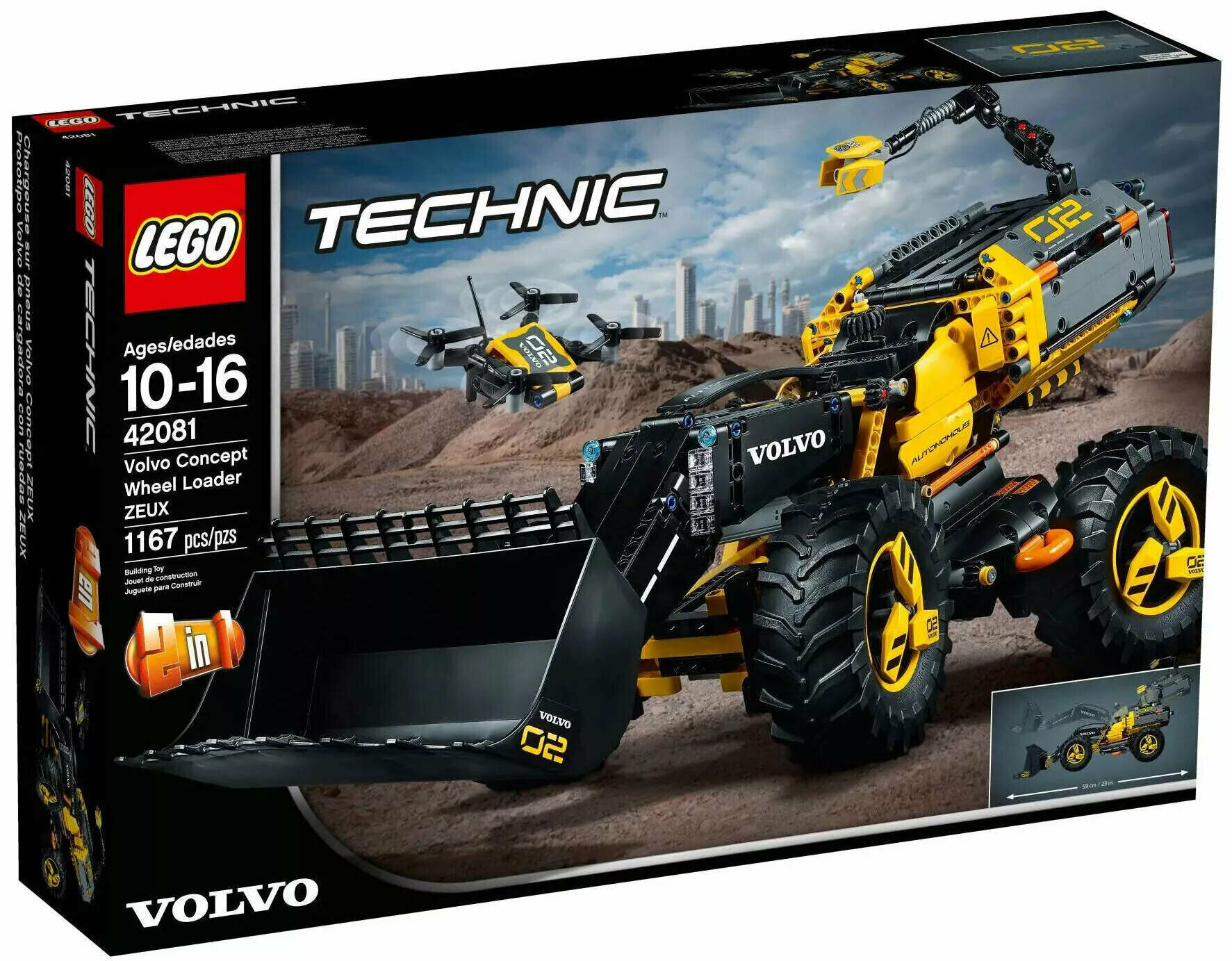 LEGO Technic 42081 VOLVO колёсный погрузчик ZEUX