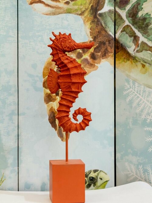 Статуэтка BIZZOTTO SEAHORSE RED 0130598 170x116x595h