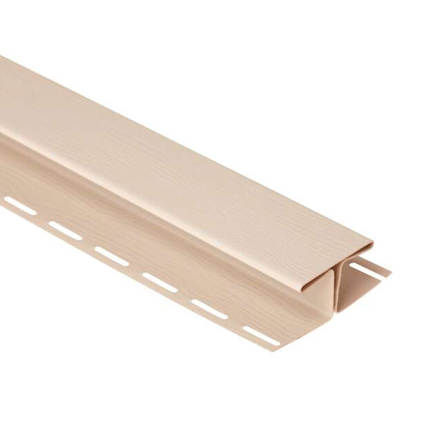 фото Сайдинг планка соединительная Бежевая Блокхаус