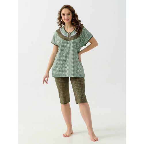 Пижама Оптима Трикотаж, размер 62, зеленый комплект оптима трикотаж размер 62 зеленый