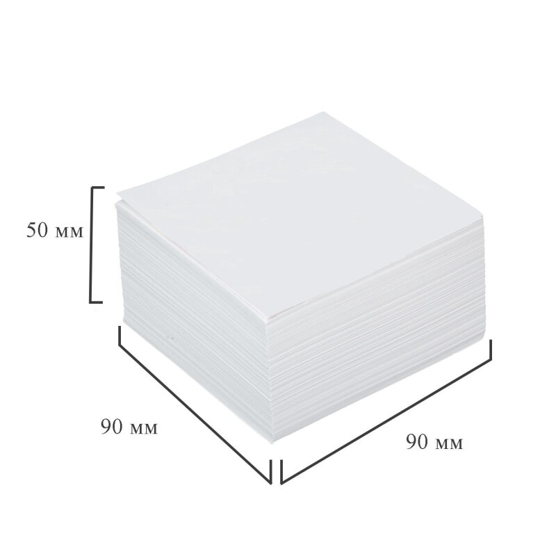 Блок для записей Attache 90x90x50 мм запасной белый - фото №7