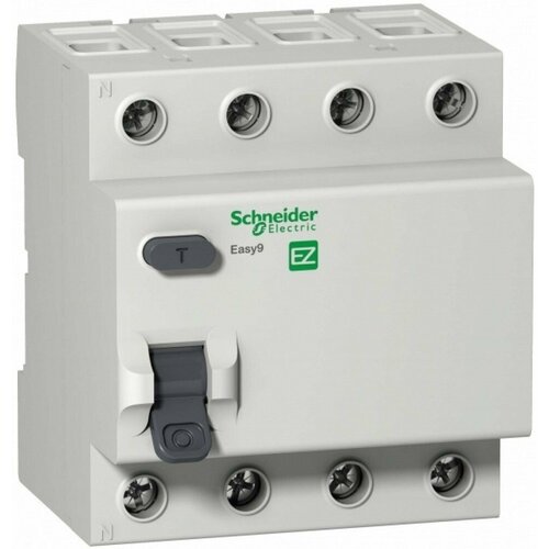 Schneider Electric EASY 9 УЗО 4P 40А 300мА AC EZ9R64440 узо schneider electric easy9 ez9r64240 40а 300 ма 2p тип ас 4 5 ка