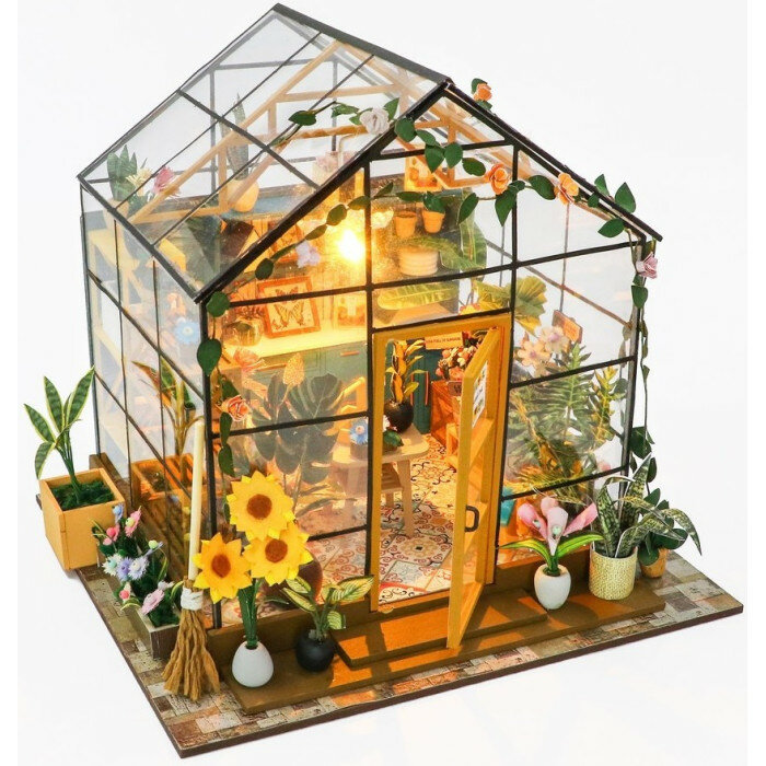 Румбокс Hobby Day MiniHouse Зимний сад PC2306 интерьерный конструктор 10 + — фото 1