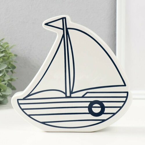 Копилка керамика Парусник белый 20х52х195 см 1930₽