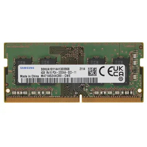 Оперативная память DDR4 3200 4gb SODIMM Samsung / CL22 / M471A5244CB0-CWE (ОЕМ)