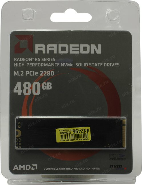 SSD накопитель AMD Radeon 480Гб, M.2 2280, SATA III - фото №13