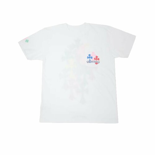 Футболка Chrome Hearts, размер XL, белый футболка с карманами и логотипом chrome hearts horseshoe цвет черный