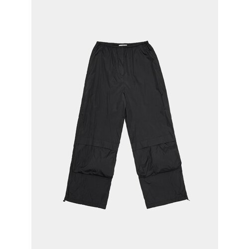 Брюки AMOMENTO Drawstring Pocket Pants, размер S, черный брюки amomento drawstring pocket pants размер s черный