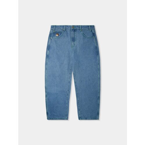 фото Джинсы широкие butter goods santosuosso denim, размер 36, washed indigo